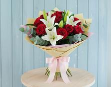 Букет цветов из:  Лилии и Розы в Грановщине