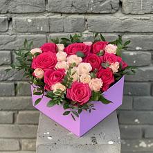 Цветочная композиция из Розы в коробке в Грановщине