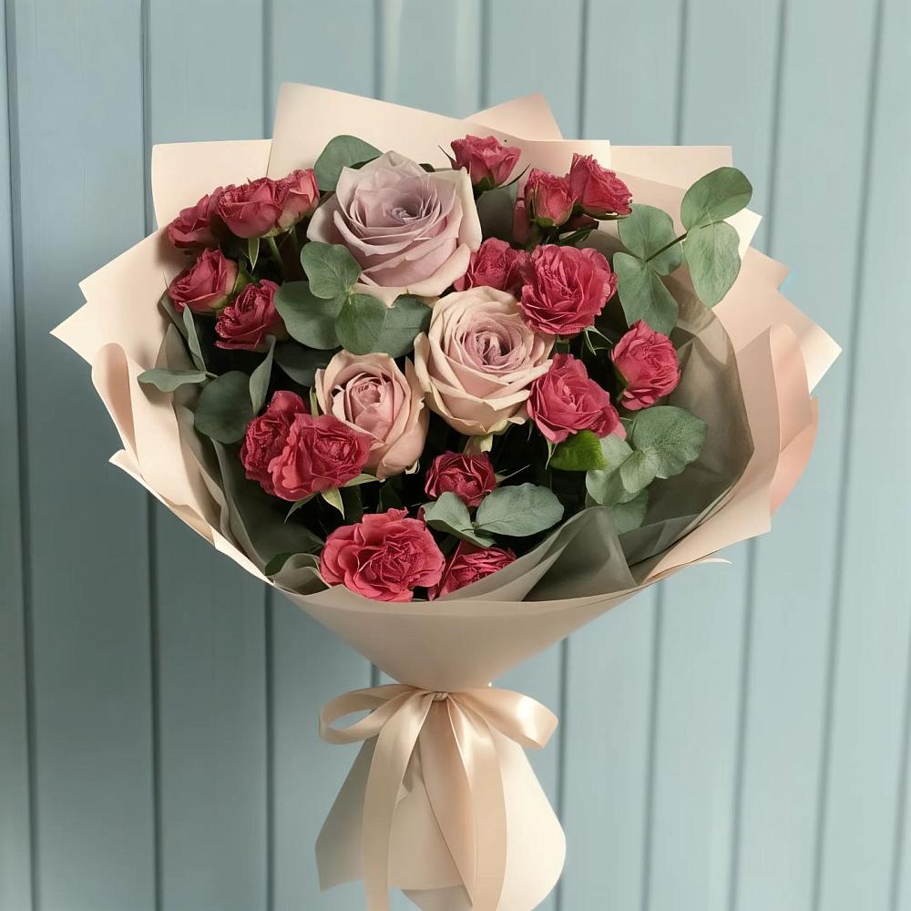 Букет цветов из: Гвоздики и Розы в Грановщине