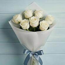 Букет 7 Белых роз Эдлесс Лав в Грановщине