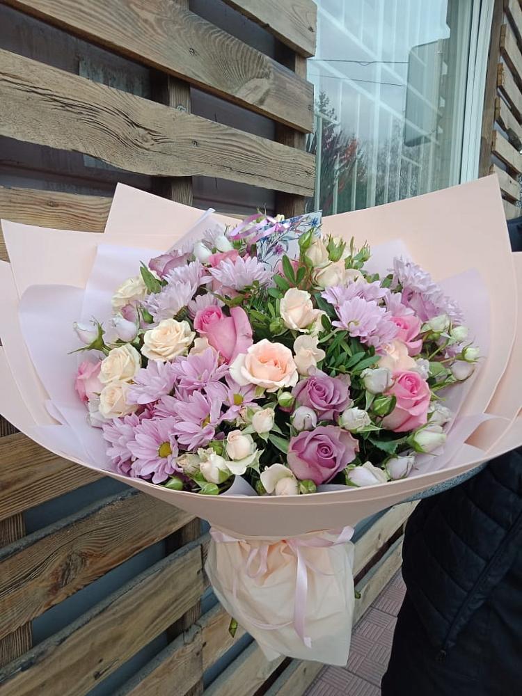 Букет цветов из: Розы и Хризантемы в Грановщине