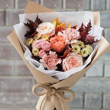 Букет цветов из:  Гвоздики, Хризантемы и Розы в Грановщине