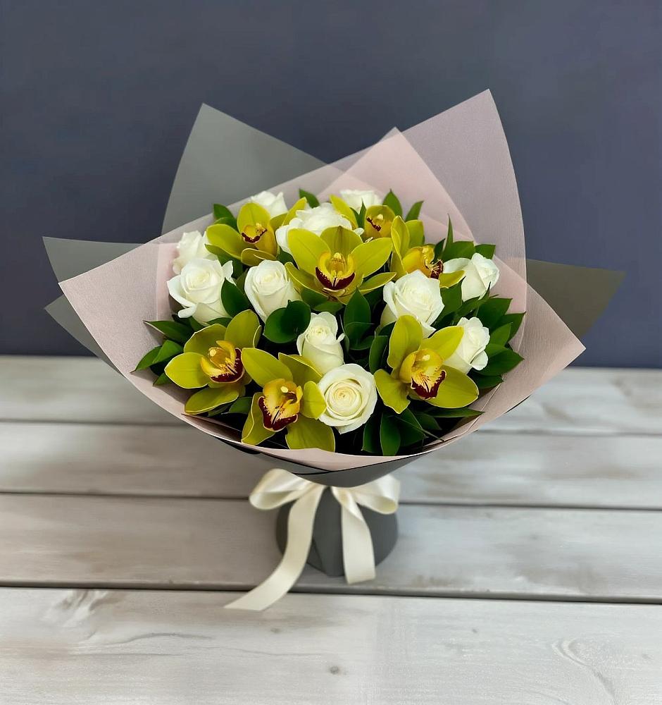 Букет цветов из: Орхидеи и Розы в Грановщине