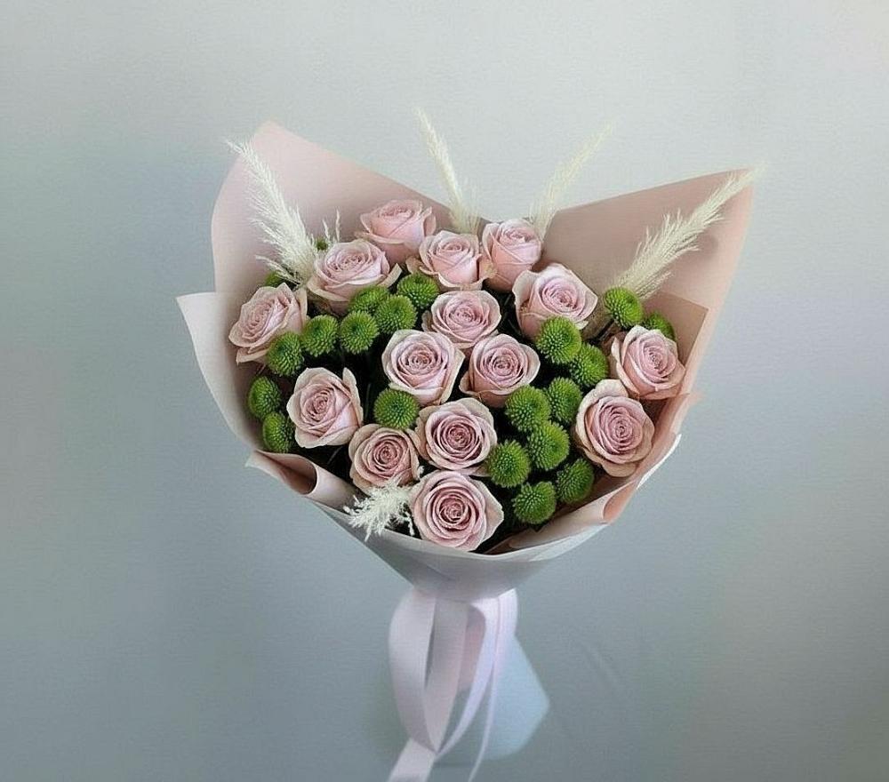 Букет цветов из: Розы и Хризантемы в Грановщине