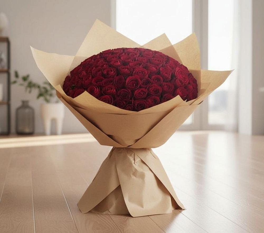 Букет 101 Красная роза в Грановщине