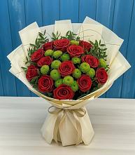 Букет цветов из:  Розы и Хризантемы в Грановщине