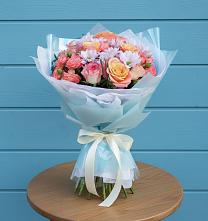 Букет цветов из:  Хризантемы и Розы #REPLACE_PRED# Грановщине