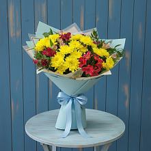 Букет цветов из:  Альстромерии и Хризантемы #REPLACE_PRED# Грановщине