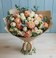 Букет цветов из:  Альстромерии и Розы в Грановщине